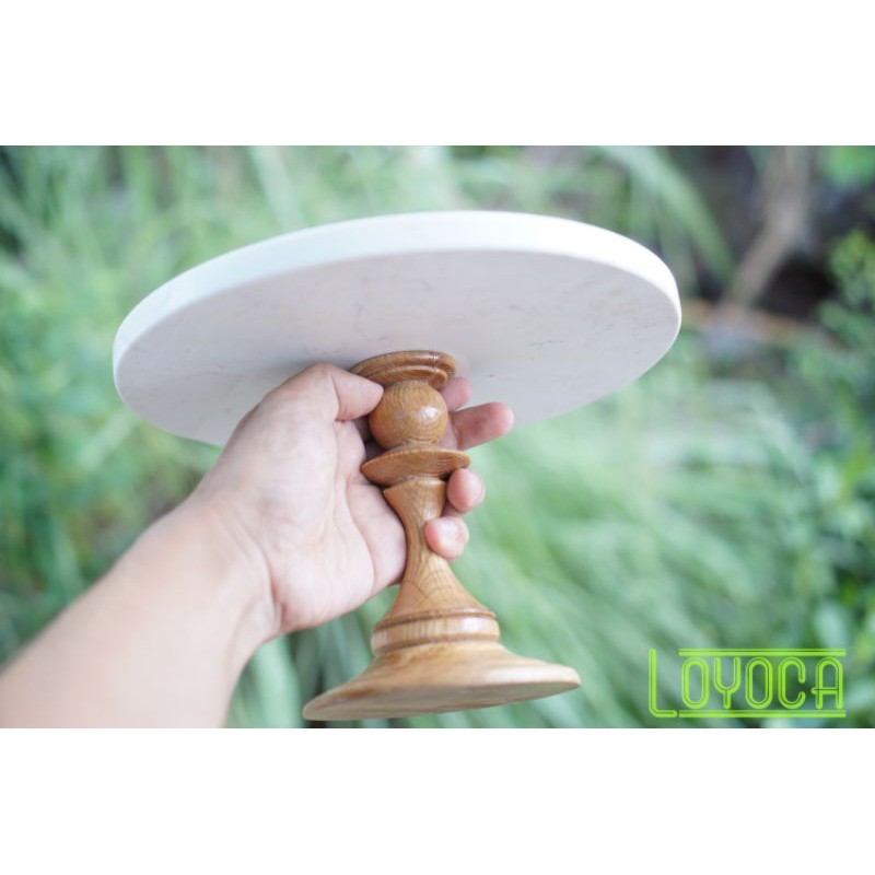 Cakestand - chân đế bánh kem,đồ decor - gỗ ash (tần bì)