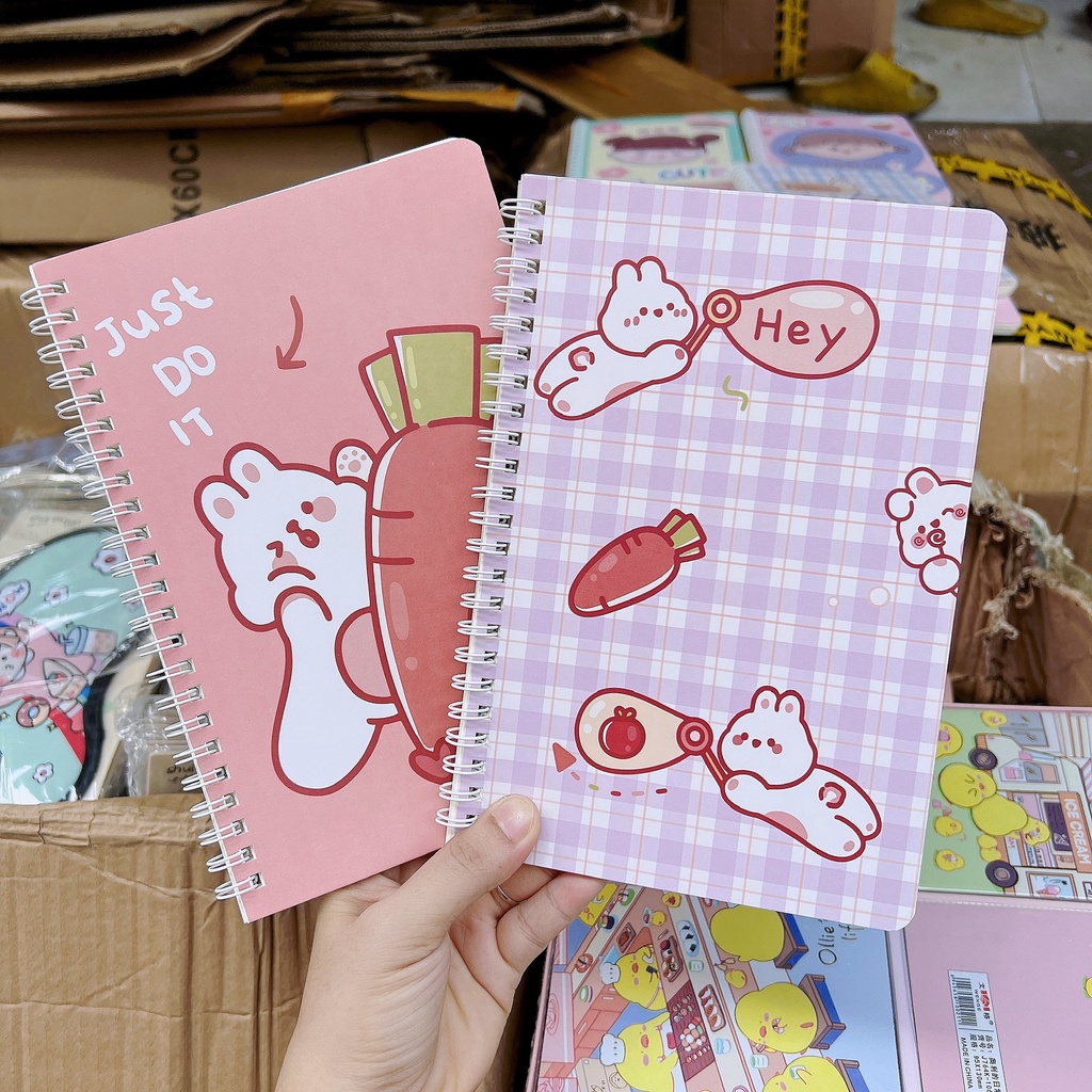 Sổ Lò Xo A5 Nhiều Hình Dễ Thương Giao Mẫu Ngẫu Nhiên