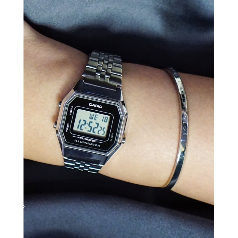 Đồng hồ nữ dây kim loại Casio chính hãng Anh Khuê LA680WA-1DF