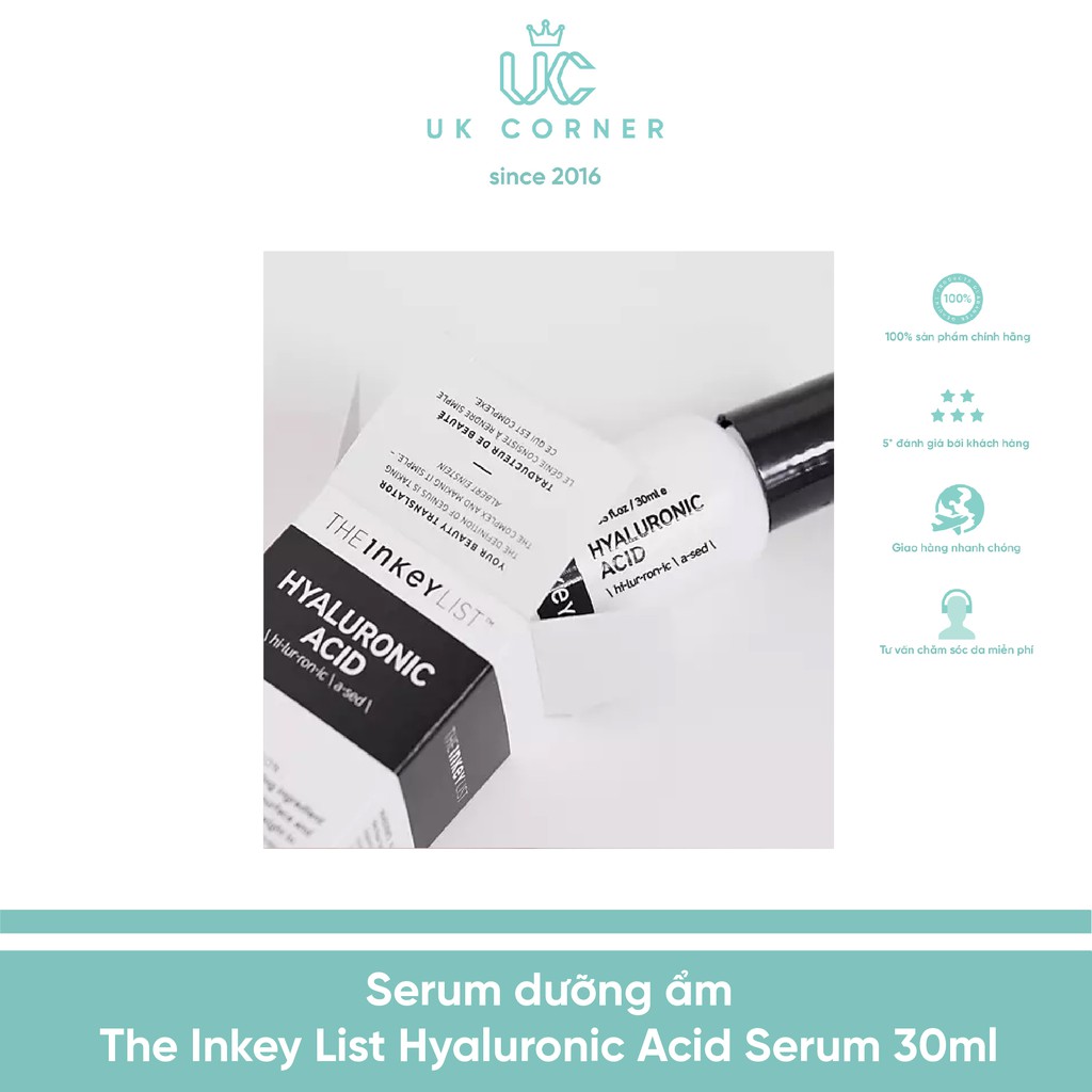 Serum dưỡng ẩm The Inkey List Hyaluronic Acid Serum 30ml