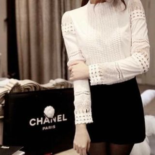 Áo sơ mi trắng cách điệu
