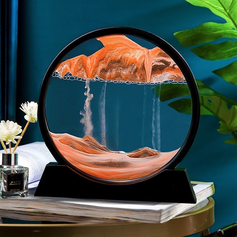 Tranh cát chuyển động 3D nghệ thuật magic hình chữ nhật, tròn làm quà tặng phong thủy