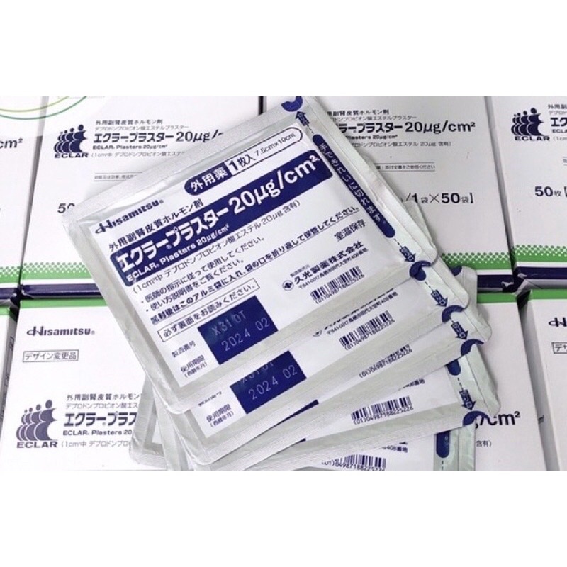 Miếng dán ép sẹo lồi Eclar plaster Hisamitsu Nhật Bản