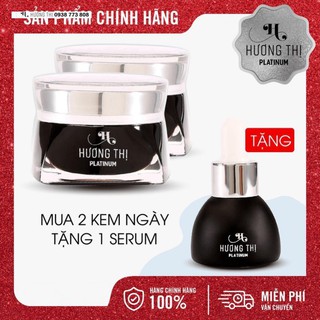 Chính Hãng Combo 02 Kem Dưỡng Trắng Da Ban Ngày Hương Thị 60g + Tặng 01 Serum Dưỡng Da 15ml -TĐL Nhàn Trương