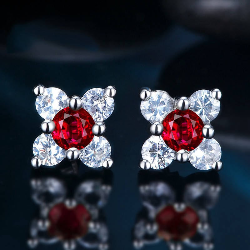 Khuyên tai đính đá thời trang cho nữ