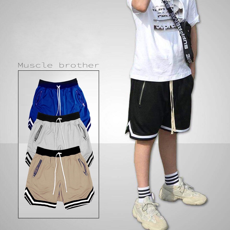 Quần short thể thao ống rộng thoáng khí nhanh khô # 2