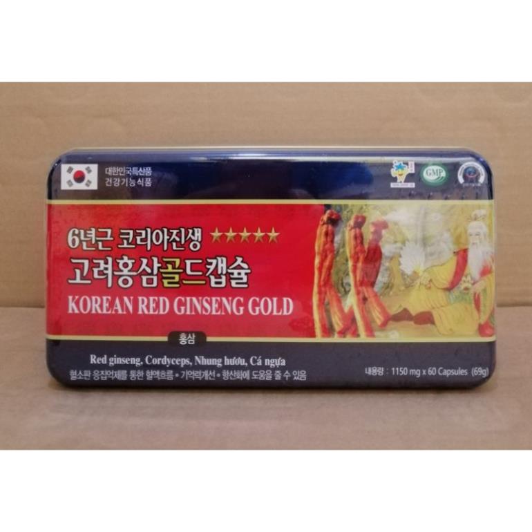 Viên uống bổ sung vitamin và khoáng chất Korea Red Ginseng tăng cường thể lực, bồi bổ sức khỏe nâng cao thể trạng cơ thể