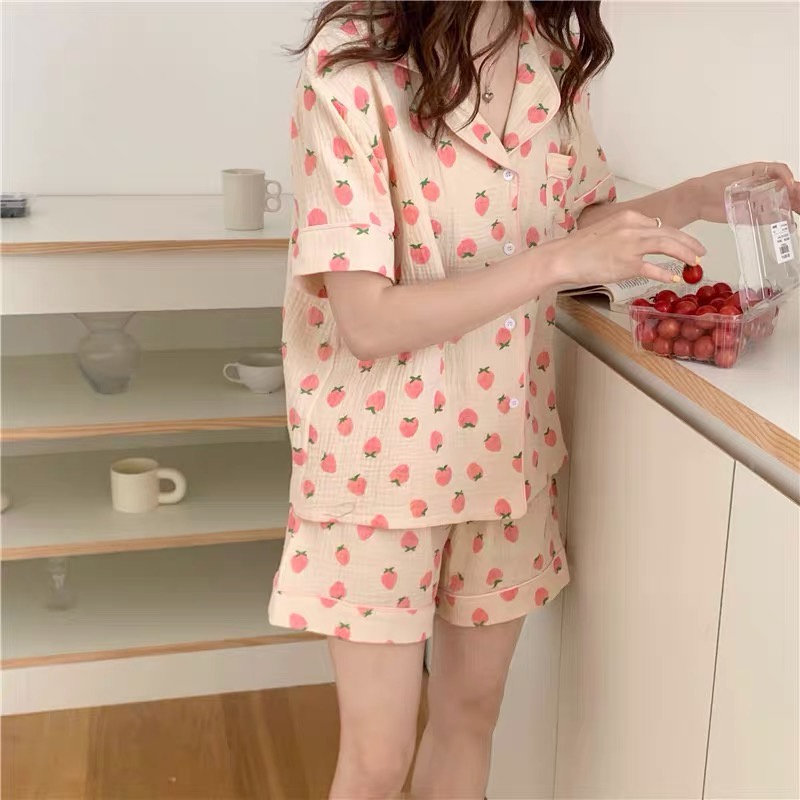 Đồ Ngủ Mặc Nhà Pijama Nữ Hàn Quốc Cao Cấp Vải Lụa Mango Kiểu Dáng Dễ Thương