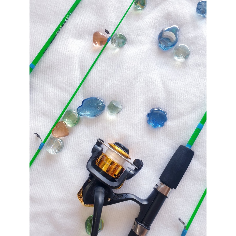 Combo cần Câu và Máy. Tặng bịch lưỡi oliver tôm siêu hấp dẫn