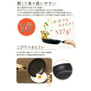 Chảo vân đá dùng được bếp từ 24cm KAI