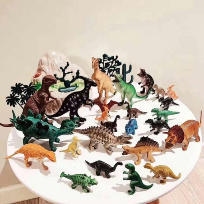 Bộ 26 đồ chơi khủng long cho bé nhựa dẻo an toàn (bộ lớn)