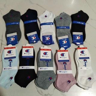 } tất vớ cổ ngắn champion full màu free size