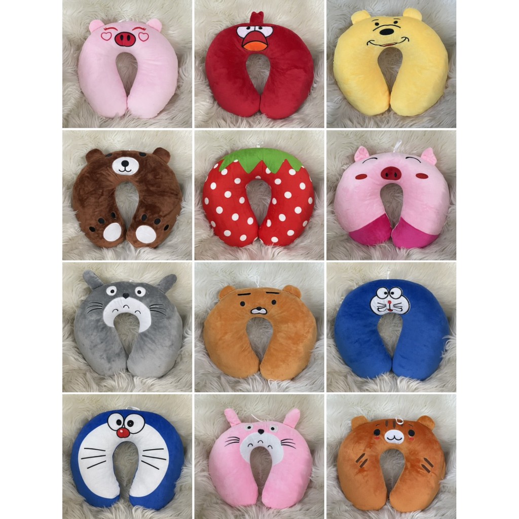 [ XẢ KHO ] Gối Chữ U Kê Cổ Chống Đau Mỏi Vai Gáy Văn Phòng, Đi Máy Bay, Du Lịch Nhiều Màu SBK126