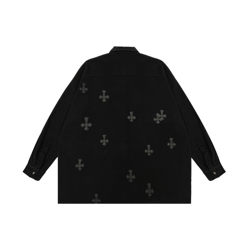 Áo khoác unisex logo Chrome Hearts chất liệu cao cấp kiểu dáng phong cách trẻ trung