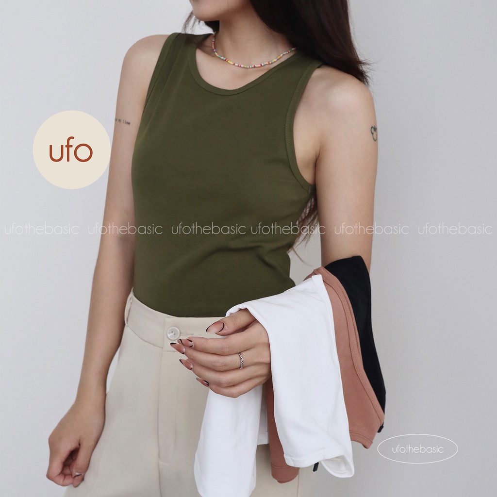 Áo tank top ba lỗ chất borib co giãn tốt - ufo tank top - ufo.thebasic