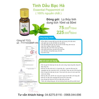 Tinh Dầu Bạc Hà ( Essential Peppermint oil )