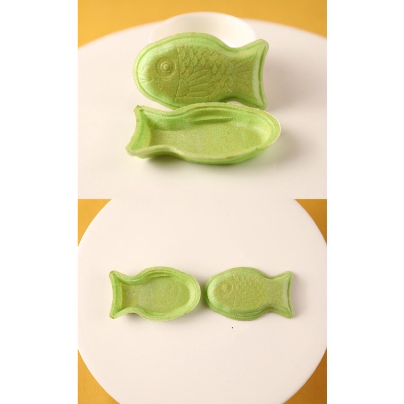 Set Đế bánh thuyền hình cá hộp 40c + 40 túi đựng