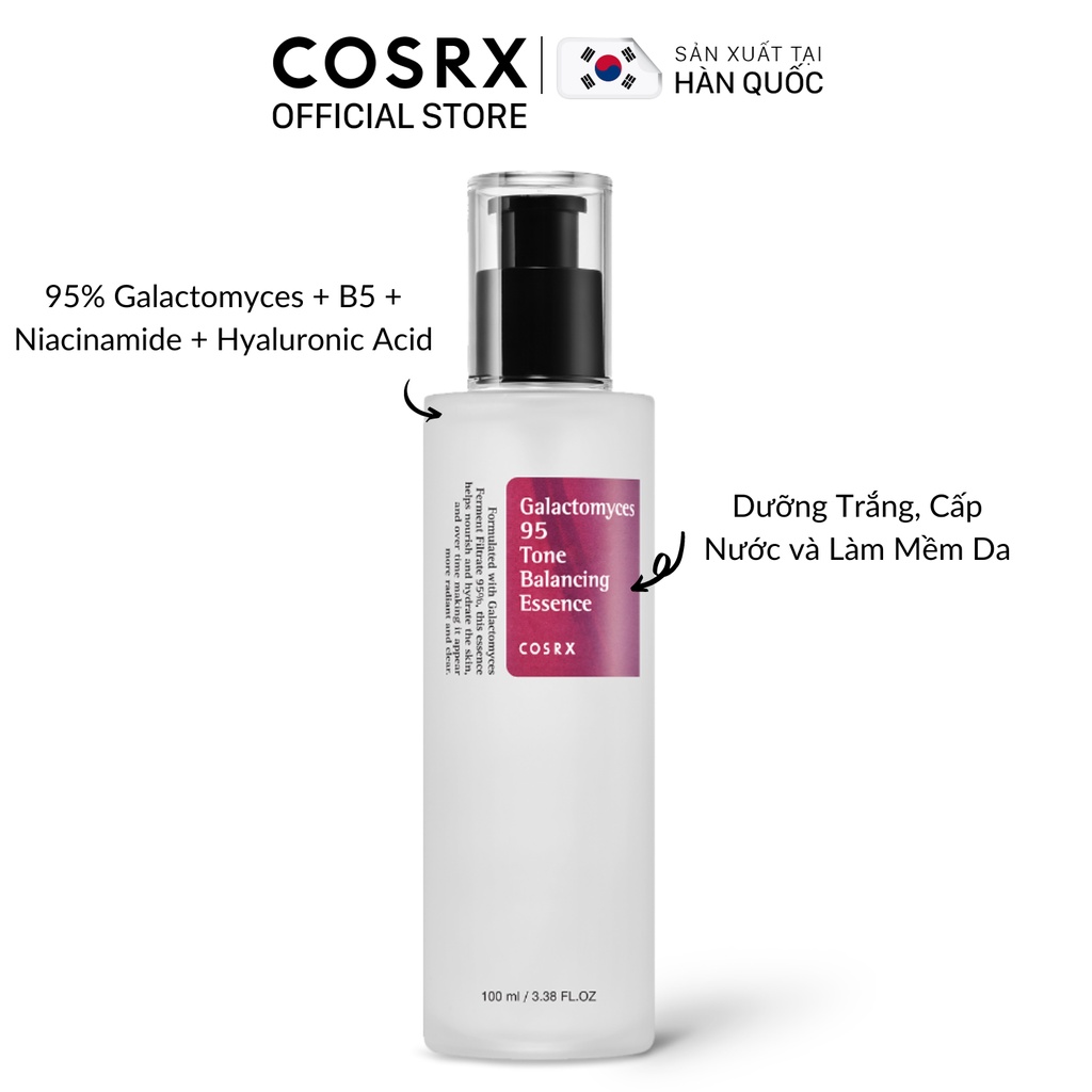 Tinh chất làm đều màu da Cosrx Galactomyces 95 Tone Balancing Essence 100ml - Ninishop