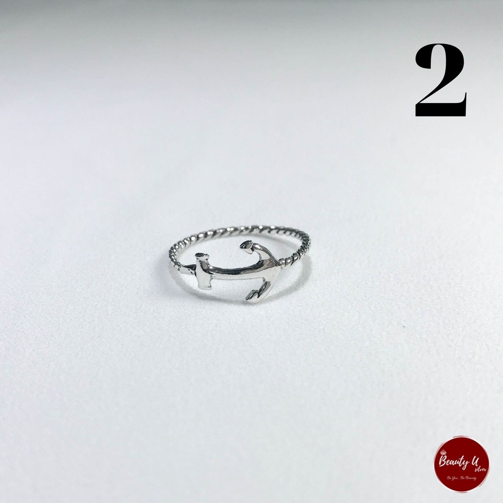 Nhẫn Bạc Thái Lan 925 Unisex Cá Tính - BeautyU Silver