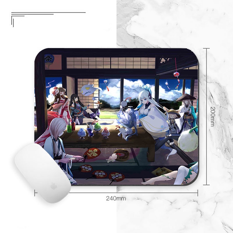 Miếng lót chuột IN HÌNH Âm dương sư Onmyoji game chibi tiện lợi xinh xắn