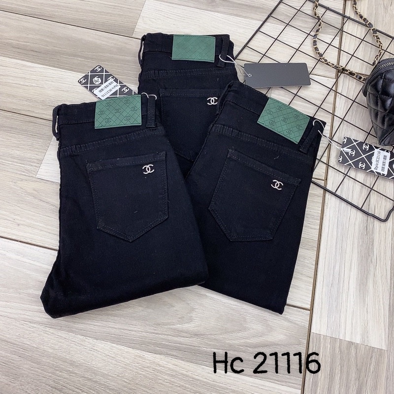 Quần jean skinny đen chaneo