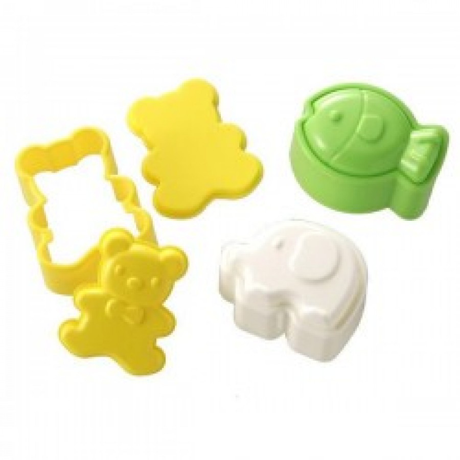 [Hỏa Tốc HN] Set 3 khuôn tạo hình cơm/ thạch cho bé Nội địa Nhật Bản