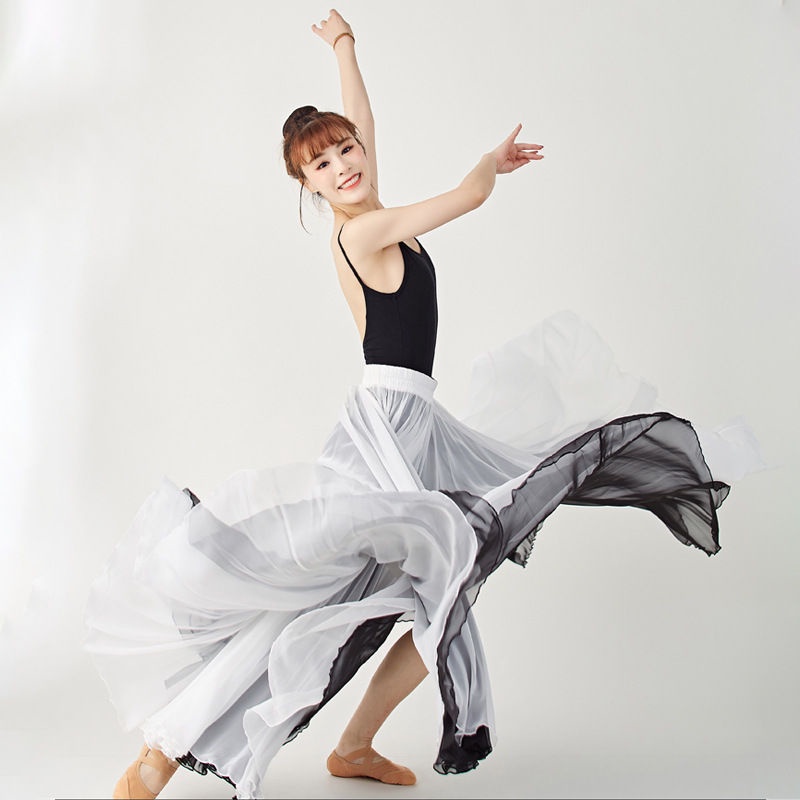 Chân Váy Múa Dáng Xòe 720 Độ Phong Cách Dân Tộc Trung Hoa