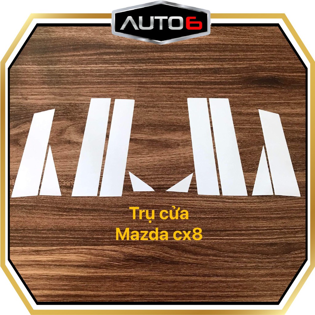 MAZDA CX8 2020 - 2022 : Film dán bảo vệ TRỤ CỬA B và C - Chống xước, che phủ vết xước cũ - AUTO6