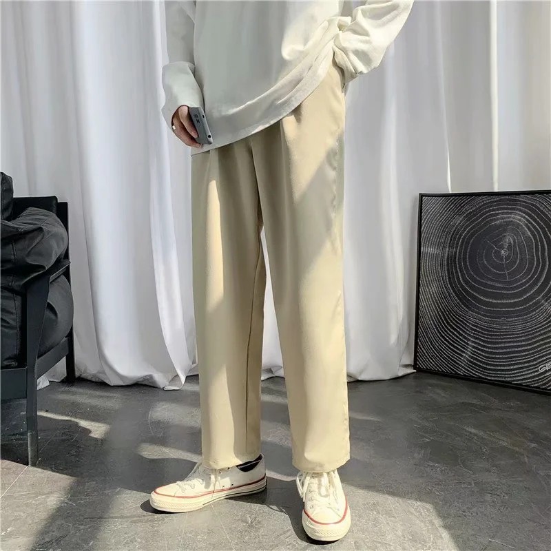 Quần dài màu trơn đơn giản dễ phối đồ dành cho nam có size S-3XL | BigBuy360 - bigbuy360.vn