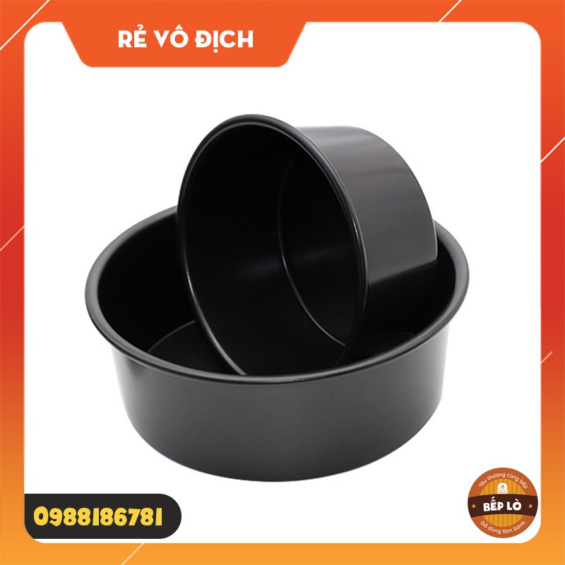 Khuôn tròn nướng bánh chống dính đế liền SIÊU ĐẸP 4 inch 5 inch 6 inch (HÀNG MỚI VỀ)