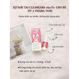 Xịt tan ráy tai clean ears kids