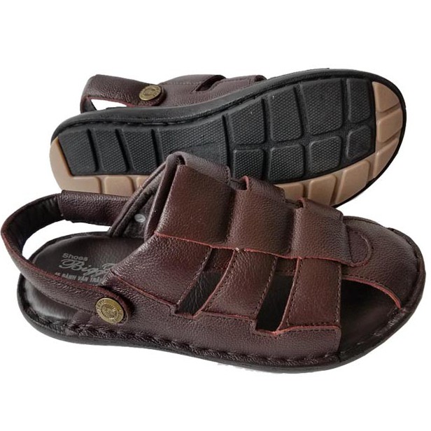 Giày Sandal Nam Bít Mũi Da Bò BIGBEN SD78