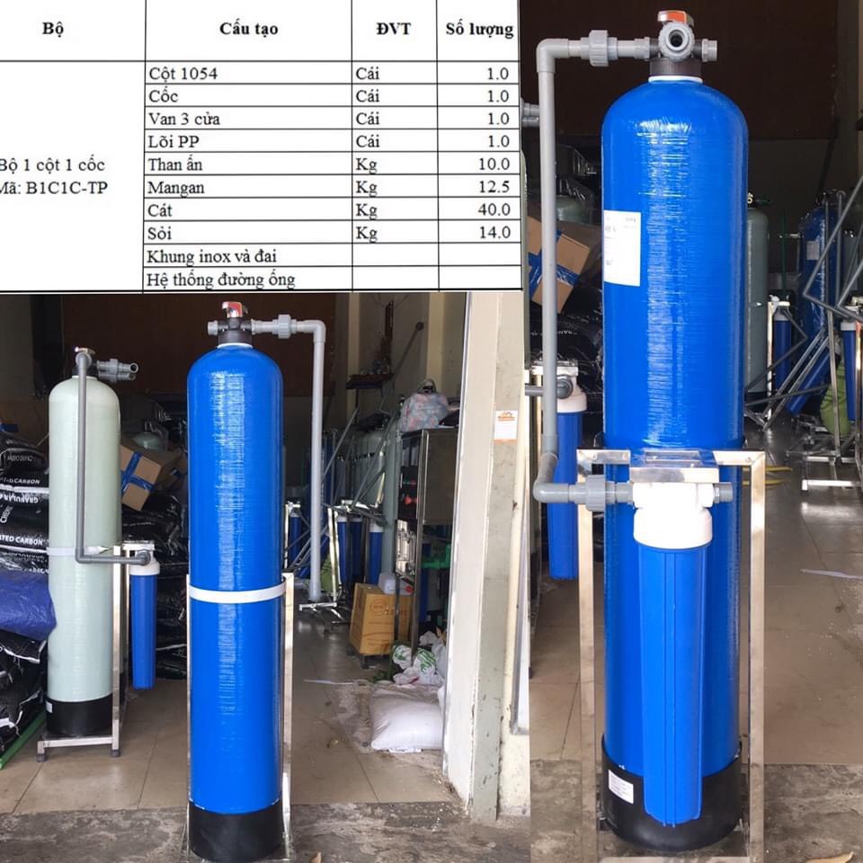 Máy lọc nước giếng khoan UNETEDU | Khử phèn, Sắt, Loại bỏ màu ố vàng mùi hôi tanh, cặn đen, cặn trắng hiệu quả