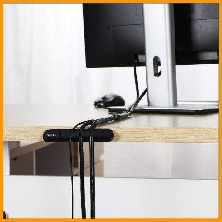 Đế Giữ Cáp Cố Định Chống Rối Cáp Sạc, Dây Chuột, Bàn Phím Topk L16 3 Ngăn, 5 Ngăn, 7 Ngăn