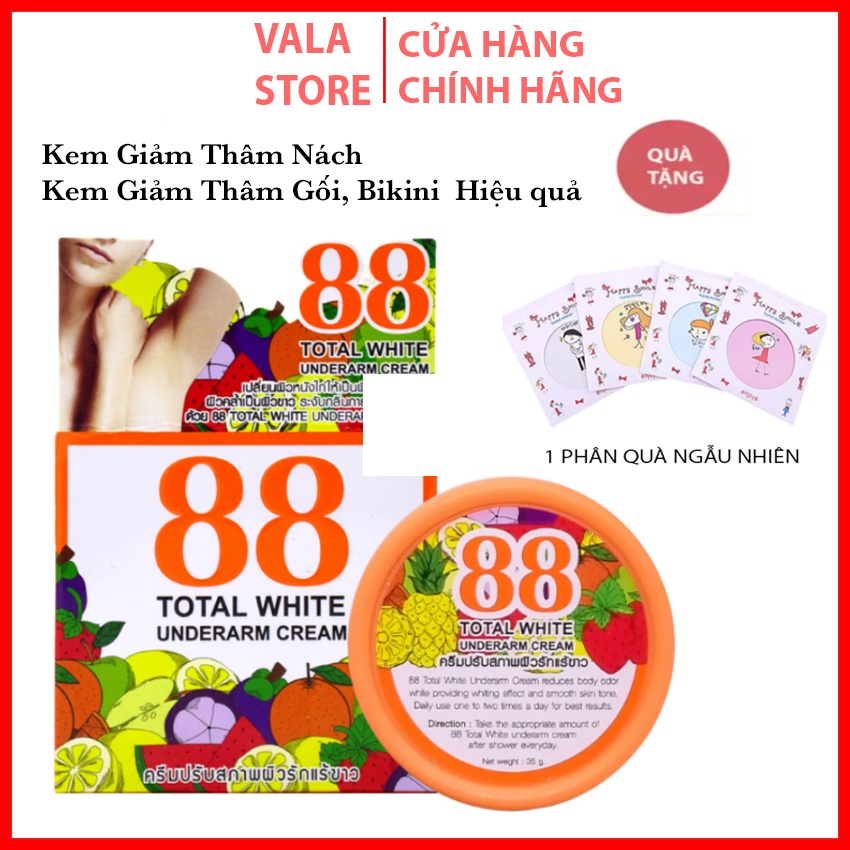 Kem giảm thâm nách và khử mùi 88 Total White Underarm Cream Thái Lan 35g