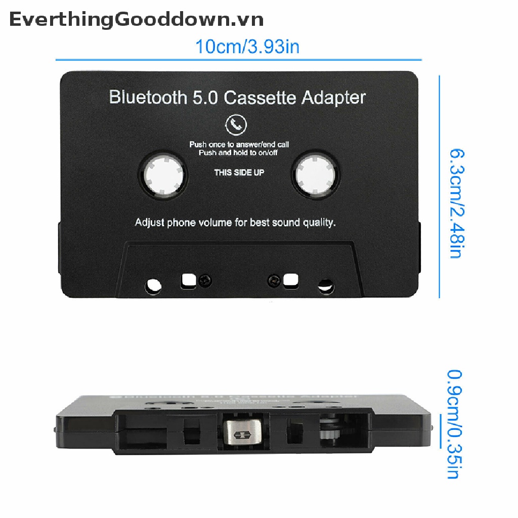Đầu chuyển đổi băng cassette sang AUX bluetooth 5.0 cho điện thoại Samsung tiện dụng