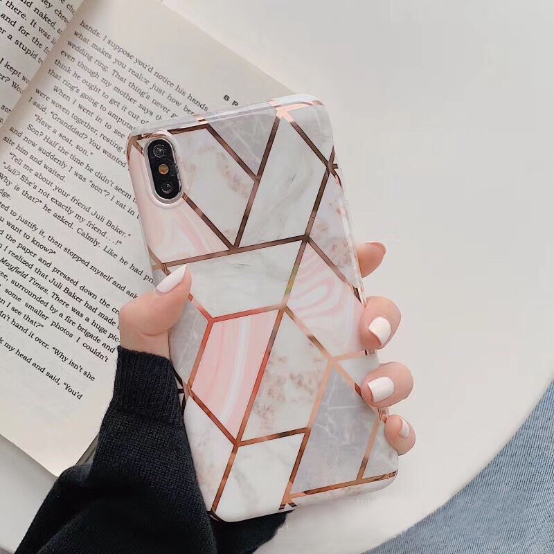 [ FREESHIP TỪ 50K TOÀN QUỐC ] Ốp lưng iphone vân đá kẻ ô | BigBuy360 - bigbuy360.vn