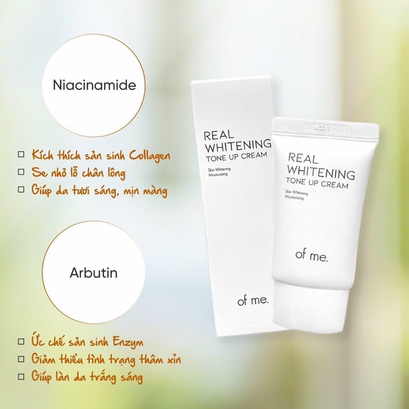 KEM BODY DƯỠNG TRẮNG DA BODY,NÁCH,MÔNG.BẸN OF ME. REAL WHITENING TONE UP CREAM NGĂN NGỪA THÂM SẠM I HÀN QUỐC CHÍNH HÃNG