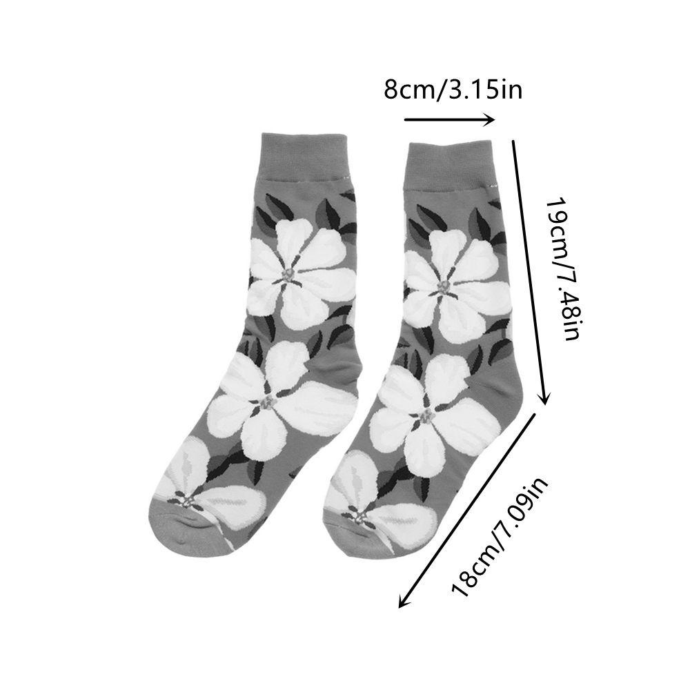 Vớ Cotton Ống Hoạ Tiết Trừu Tượng Thoải Mái Hợp Thời Trang
