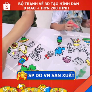 Bộ tranh vẽ 3D cho bé tập vẽ