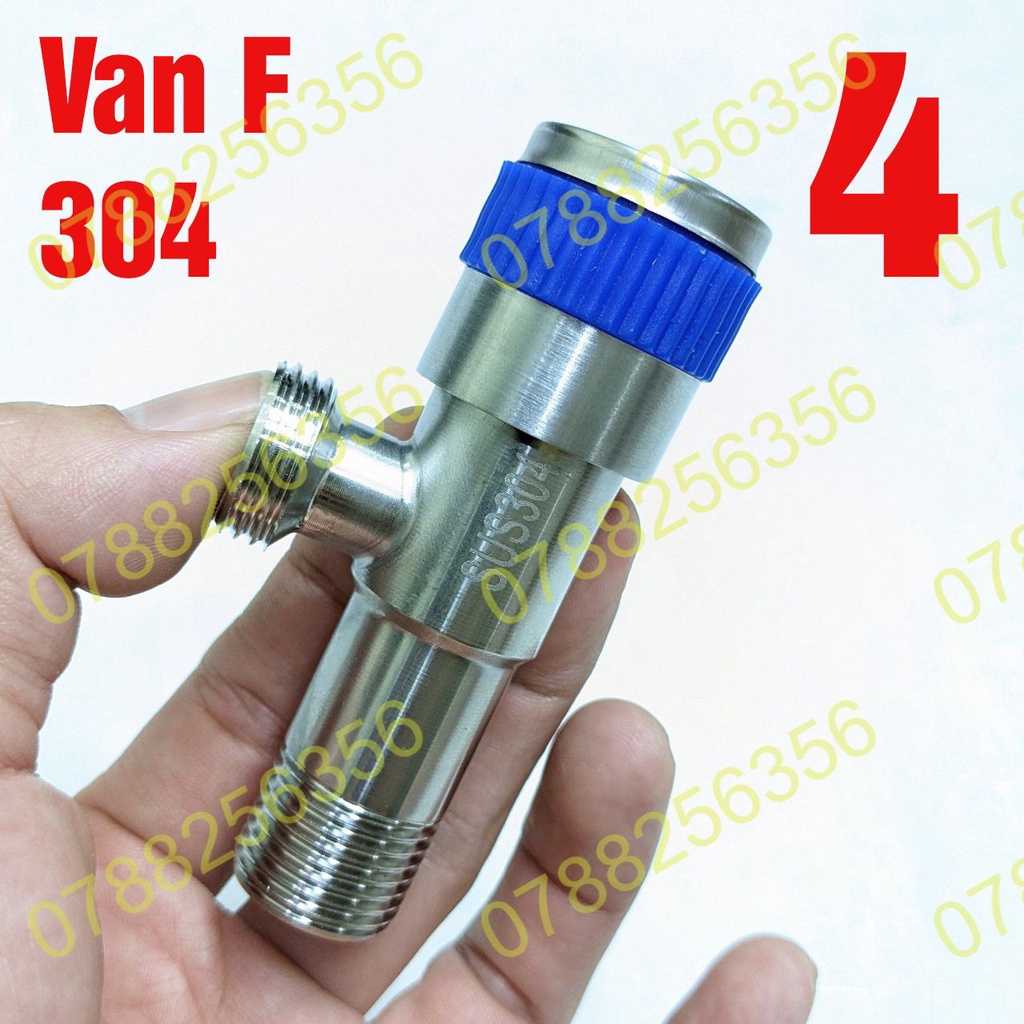 Van F inox SUS304 có khóa ra 1 đường nước, van T cầu chữ F