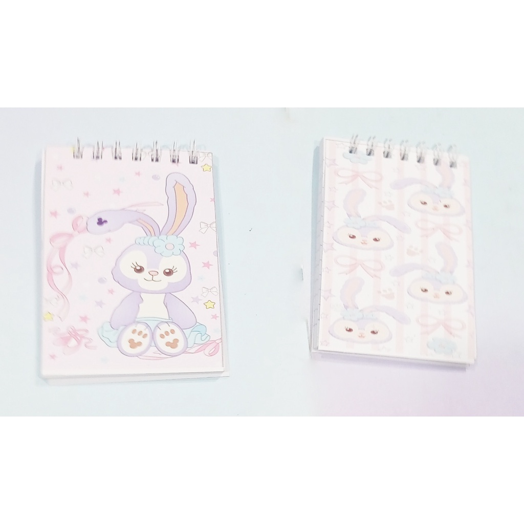 Sổ lò xo mini gấu dâu tây lotso LXD53 A7 100 trang cáo lina thỏ stella vịt nomo duck sổ note dễ thương DF friends