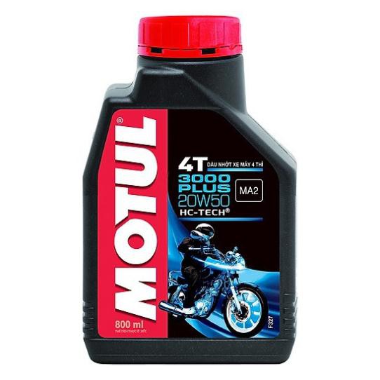 Sản Phẩm Nhớt cao cấp dành cho xe máy số Motul 3000 Plus 0,8lit SAE 20W50