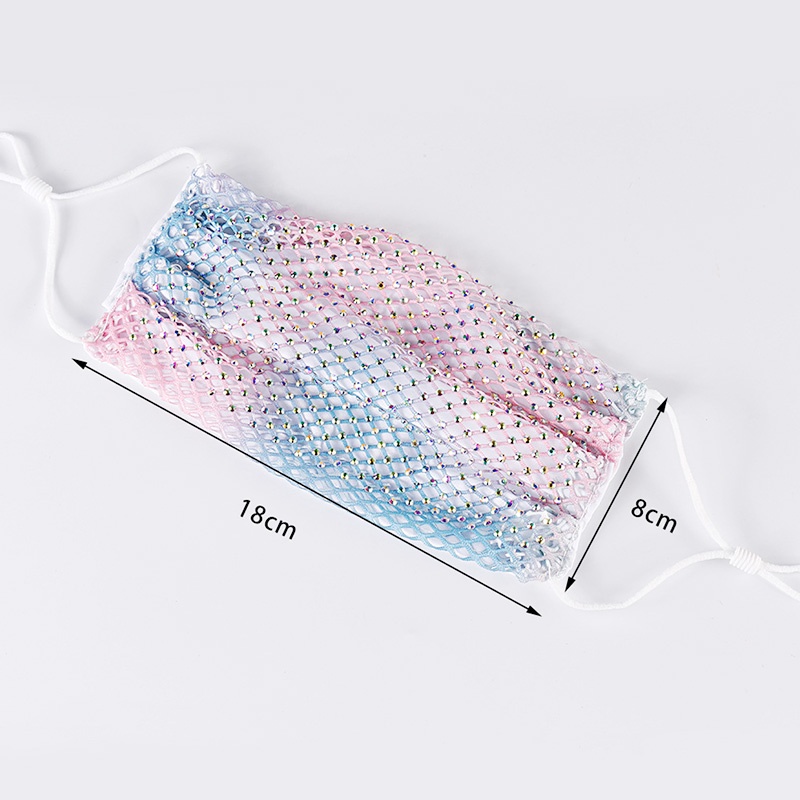 Mặt Nạ Lưới Đính Đá Lấp Lánh Có Thể Tái Sử Dụng Và Giặt Rửa Dành Cho Nữ