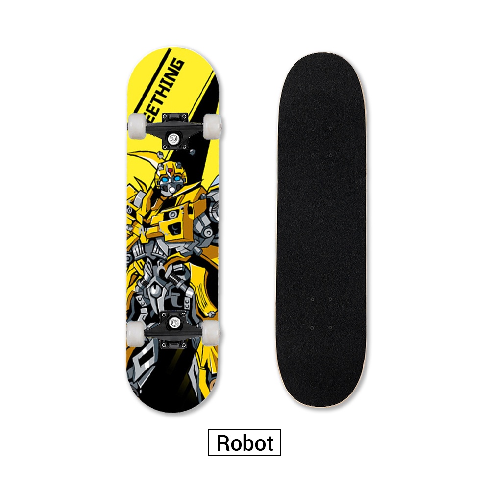 OneTwoFit  Nam và Nữ Teen dành cho Ván trượt người lớn 7 lớp gỗ Phong  ván trượt thể thao， Skateboard 80*20*13CM