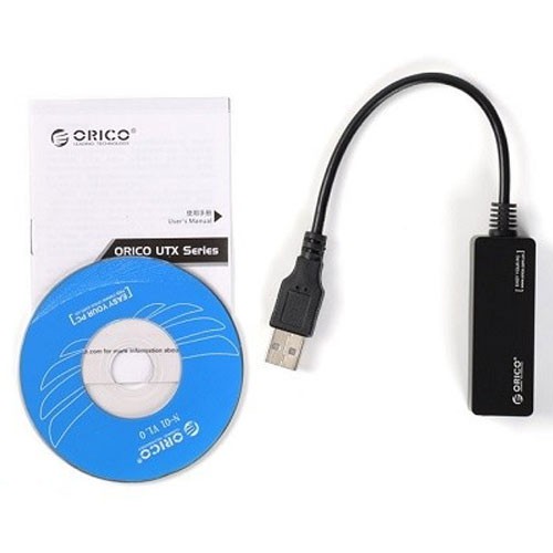 Bộ Chuyển USB 2.0 Sang Cổng Lan Orico UTJ-U2.Hàng Chính Hãng.