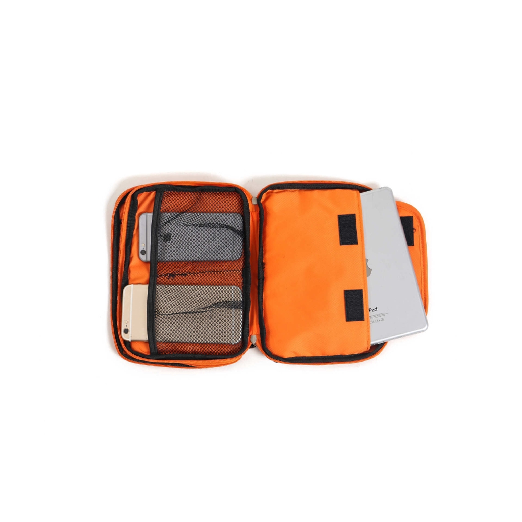 Túi 2 lớp đựng dây cáp/ tai nghe phù hợp mang đi du lịch