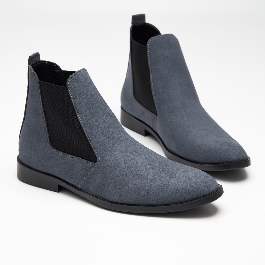 Giày chelsea boots da lộn, cổ cao, đế khâu chắc chắn | BigBuy360 - bigbuy360.vn