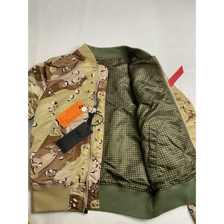 Áo Ma-1 Double camo - hàng chính hãng Alpha industries - sử dụng được 2 mặt