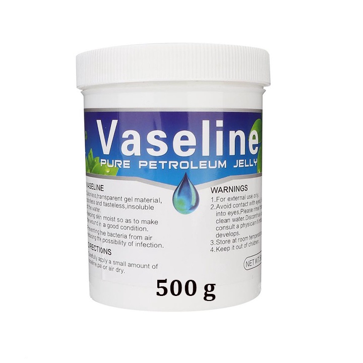 Hũ vaseline Pure Petroleum Jelly to, vaselin dưỡng ẩm hình xăm body lau mực phun xăm 500g